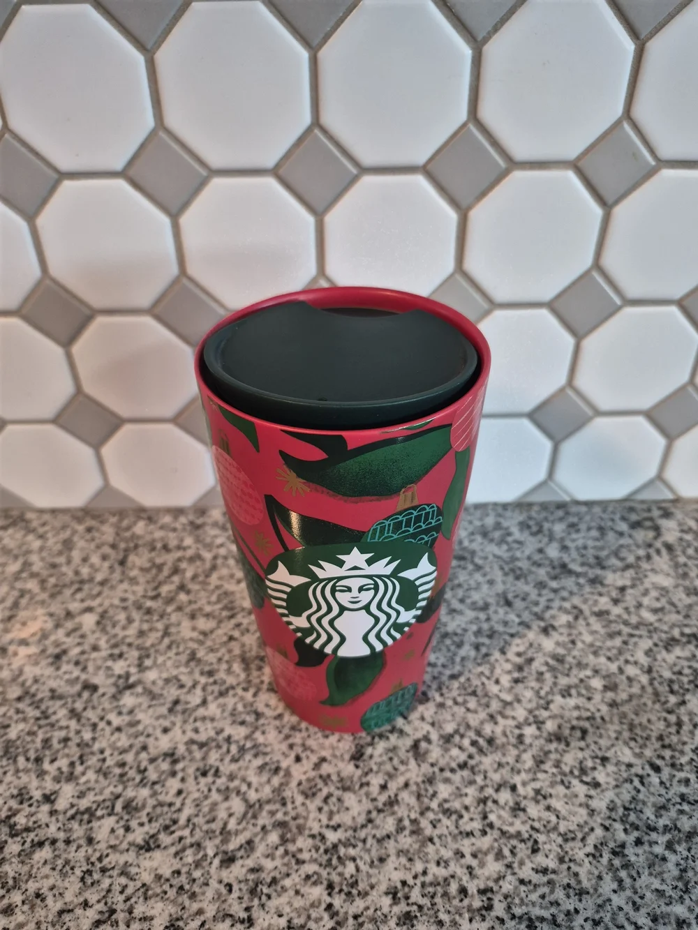 Collectible Starbucks 2019 Limited Edition Holiday Ceramic Travel Tumblr 12oz